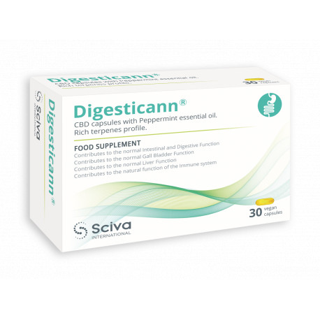 Digesticann®, THC 0,0%, Vegan capsules. Rich terpene profile